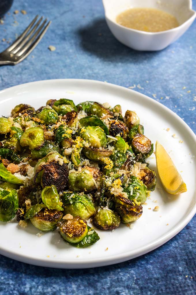 Pan-roasted brussels sprouts with lemon, garlic and cumin. | www.viktoriastable.com