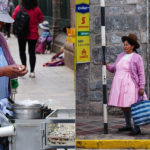 Street vendor peeling quail eggs, Cusco
